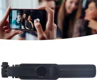Rotating Selfie Stick, Aluminum Alloy 4.0 Cellphone Selfie Stick, Support for 4.3 or Above/iOS 5.1 or Above (Black) — фото 5