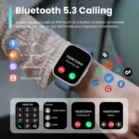 Смарт-часы 1.95" Без бренду с Bluetooth звонками, Фитнес-трекер IP68, Темно-синие — фото 6