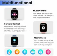 Смарт-годинник 1.95" Без бренду з Bluetooth дзвінками, Фітнес-трекер IP68, Темно-синій — фото 3