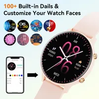 Женские смарт-часы ASVIL G20 (1.32", Звонки Bluetooth), Фитнес-трекер IP68, Розовые — фото 3