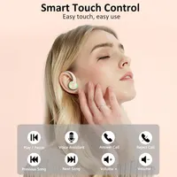 Спортивные беспроводные наушники Matast (Bluetooth 5.4, Заушины, 50 ч), ENC микрофон — фото 4