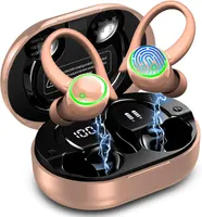 Wireless Earbuds, Bluetooth 5.4 Headphones, 50H+ Playtime Stereo Noise Canceling Headphones with 4 ENC Mic, Sport Ear buds with Earhooks — фото 3