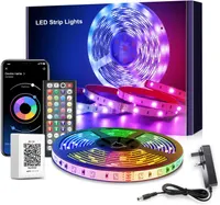 Светодиодная LED лента RGB 5 метров Без бренду, С пультом ДУ, Светомузыка — фото 7