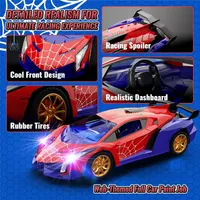 Радіокерована машинка 1:18 Без бренду, Дрифт RC, З LED підсвічуванням, Синя — фото 4