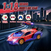Радиоуправляемая машинка 1:18 Без бренду, Дрифт RC, С LED подсветкой, Синяя — фото 3