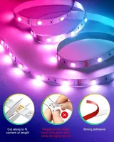 Світлодіодна LED стрічка RGB Nallee 10 метрів з ІЧ-пультом, Світломузика, Гнучка — фото 6