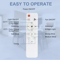 Умная LED лампа с вентилятором DGE E27, Бесшумная с пультом ДУ, Диммируемая, Белая — фото 2