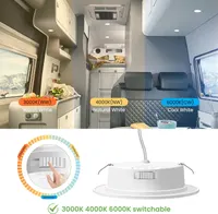 Набір вбудованих LED світильників ALUSSO 12V 4W (6 штук), 3 режими світла 3000K-6000K, Білі — фото 6