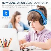 Беспроводные Bluetooth наушники Без бренду (Складные, Микрофон, FM, TF), Синие — фото 4