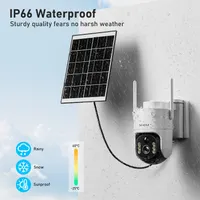 Вулична Wi-Fi камера спостереження Без бренду (2K 4MP, 2.4/5GHz) із сонячною панеллю 7W, 8000mAh — фото 3