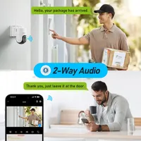 Вулична Wi-Fi камера спостереження Без бренду (2K 4MP, 2.4/5GHz) із сонячною панеллю 7W, 8000mAh — фото 4