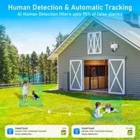 Вулична Wi-Fi камера спостереження Без бренду (2K 4MP, 2.4/5GHz) із сонячною панеллю 7W, 8000mAh — фото 8