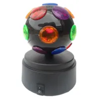 Вращающийся диско-шар LED Global Gizmos (5 дюймов, На батарейках), Мультиколор, Черный