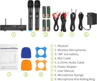 Беспроводная микрофонная система LiNKFOR UHF 2 канала Bluetooth 4.2 для караоке и сцены — фото 6