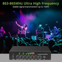 Бездротова мікрофонна система LiNKFOR UHF 2 канали Bluetooth 4.2 для караоке і сцени — фото 4