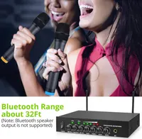 LiNKFOR UHF Wireless Microphone System, Dual Channel with Bluetooth 4.2 Receiver & 3-Mic Capacity, 164ft Range for Karaoke, Wedding, Church, DJ Stage — фото 5