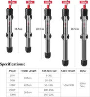HITOP HP-608 300W Submersible and Adjustable Aquarium Heater With Thermometer and Suction Cups — фото 2