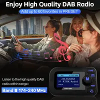 Автомобильный DAB FM трансмиттер DeepBetter экран 2.3 Bluetooth 5.0 handsfree AUX USB — фото 6