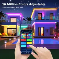 Світлодіодна стрічка RGB 15 метрів Bluetooth керування синхронізація з музикою пульт ДК — фото 5