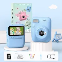 Дитячий фотоапарат з миттєвим друком 1080P екран 3.0 32GB 3 рулони паперу чорний — фото 3