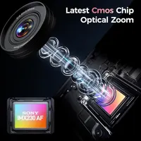 Компактний фотоапарат для влогів 4K 64MP відкидний екран антишок подарунок рожевий — фото 6