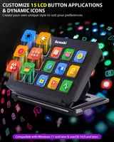 Контролер Semaiki Stream Controller 15 LCD макроклавіш для OBS Twitch стримінгу — фото 6
