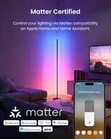Розумний торшер SwitchBot Floor Lamp RGBICWW підтримка Matter Apple HomeKit Alexa чорний — фото 2