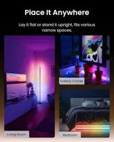 Розумний торшер SwitchBot Floor Lamp RGBICWW підтримка Matter Apple HomeKit Alexa чорний — фото 7