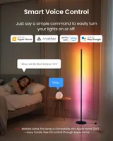 Умный торшер SwitchBot Floor Lamp RGBICWW поддержка Matter Apple HomeKit Alexa черный — фото 5