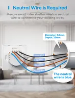 Розумний Wi-Fi вимикач Meross для жалюзі та штор HomeKit Alexa потрібен нуль — фото 4