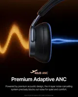 Baseus Inspire XH1 Over-Ear Headphones with Noise Cancelling -48 dB, Sound by Bose, Cloud Comfort, Dolby Audio & Hi-Res for Dynamic Sound, 100 H Playtime, Bluetooth 6.1, 5 Microphones Orange — фото 2