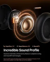 Baseus Inspire XH1 Over-Ear Headphones with Noise Cancelling -48 dB, Sound by Bose, Cloud Comfort, Dolby Audio & Hi-Res for Dynamic Sound, 100 H Playtime, Bluetooth 6.1, 5 Microphones Orange — фото 6