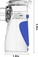 Меш небулайзер HUTACT портативний ультразвуковий безшумний інгалятор на батарейках білий — фото 2