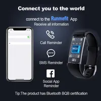 Фітнес трекер BrilliantHouse з тонометром термометром SpO2 IP68 монітор здоров'я — фото 3