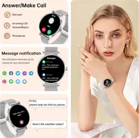 Смарт-часы 1.27 Bluetooth звонки 130+ режимов пульсометр IP68 серебристые — фото 5