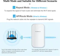 Вуличний Wi-Fi репітер точка доступу 1200Mbps dual band 2.4/5GHz підсилювач сигналу білий — фото 2