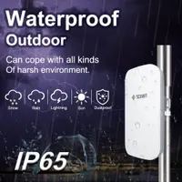Вуличний Wi-Fi репітер точка доступу 1200Mbps dual band 2.4/5GHz підсилювач сигналу білий — фото 5