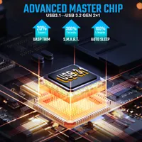 Кишеня M.2 NVMe SSD AXFEE USB 3.1 Gen2 10Gbps алюмінієвий корпус сірий — фото 3