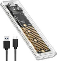 Кишеня M.2 NVMe SSD AXFEE USB 3.1 Gen2 10Gbps алюмінієвий корпус сірий — фото 8