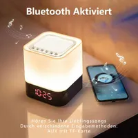 Сенсорний приліжковий світильник RGB підсвітка димований нічник теплий білий — фото 9