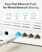 Роутер 4G LTE Wi-Fi Cudy LT500E AC1200 SIM карта VPN Mesh антени білий — фото 2