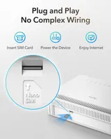 Роутер 4G LTE Wi-Fi Cudy LT500E AC1200 SIM карта VPN Mesh антени білий — фото 3