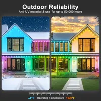Уличная LED гирлянда INZIDOL 30 метров RGB IP67 управление приложение пульт — фото 3