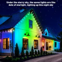 Вулична LED гірлянда INZIDOL 30 метрів RGB IP67 керування застосунок пульт — фото 6