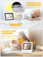 Baby Monitor 720P with Camera Night Vision Video 10x Magnification VOX Function 2-way Audio Rechargeable Battery Alarm Light Sensor — фото 3