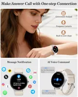 Смарт-годинник 1.27 41mm Bluetooth дзвінки пульс сон IP68 ігри калькулятор чорні — фото 3