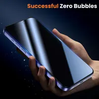Захисне скло антишпигун UniqueMe iPhone 15 16 2 шт загартоване 9H чорне