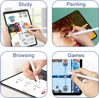 Стилус для iPad 2018-2025 швидка зарядка palm rejection type-c білий — фото 2