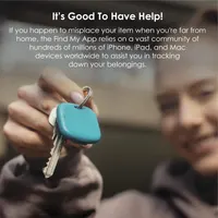 Bluetooth трекер Boompods Boomtag Apple Find My перезаряджуваний для ключів і багажу чорний — фото 3
