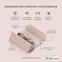 Умный чехол для очков SATECHI FindAll с трекером Apple Find My беспроводная зарядка — фото 4